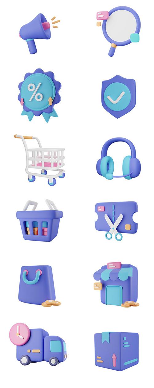时尚3d互联网电商产品研发开发工作ui图标sketch格式png格式素材